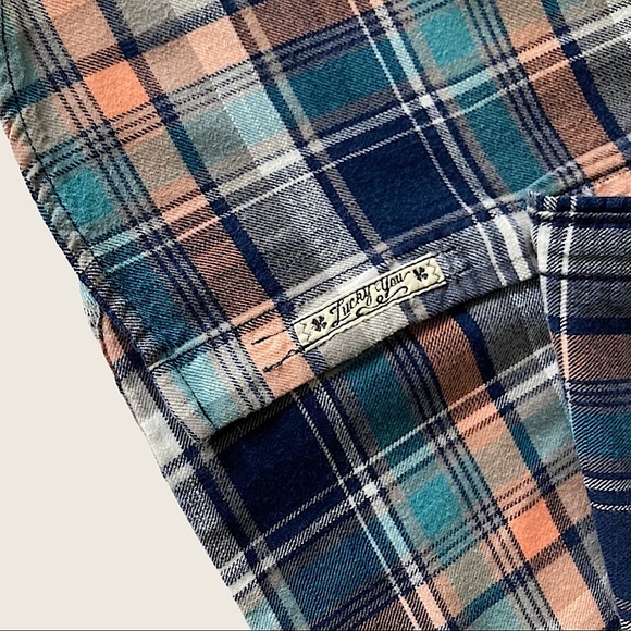 LIKE NEW Lucky Brand Western Flannel - Picture 5 of 7
